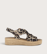 Miriad Leopard Suede Sandals