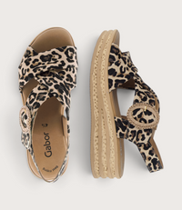 Miriad Leopard Suede Sandals