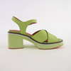 Jemi Light Citrus Leather Heels