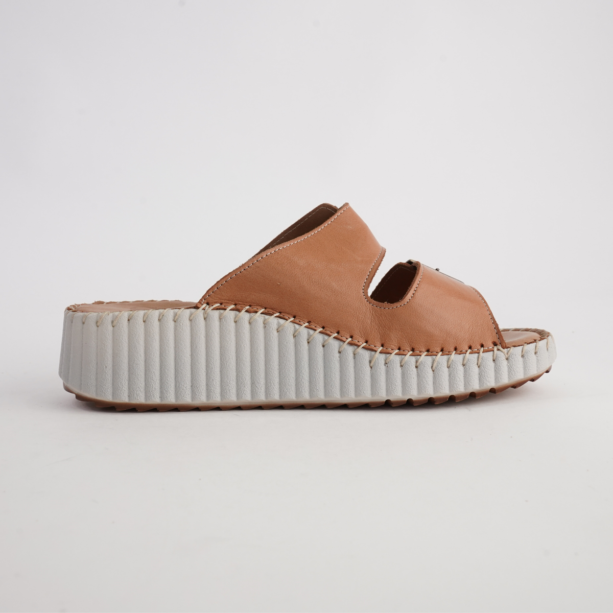 Solena Coconut Leather Slides - SALA | Shouz