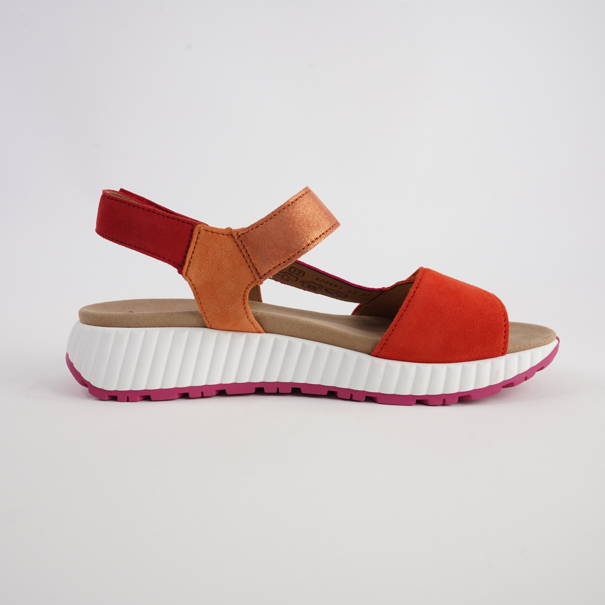 Cora Pumpkin Combi Leather Sandals - GABOR | Shouz