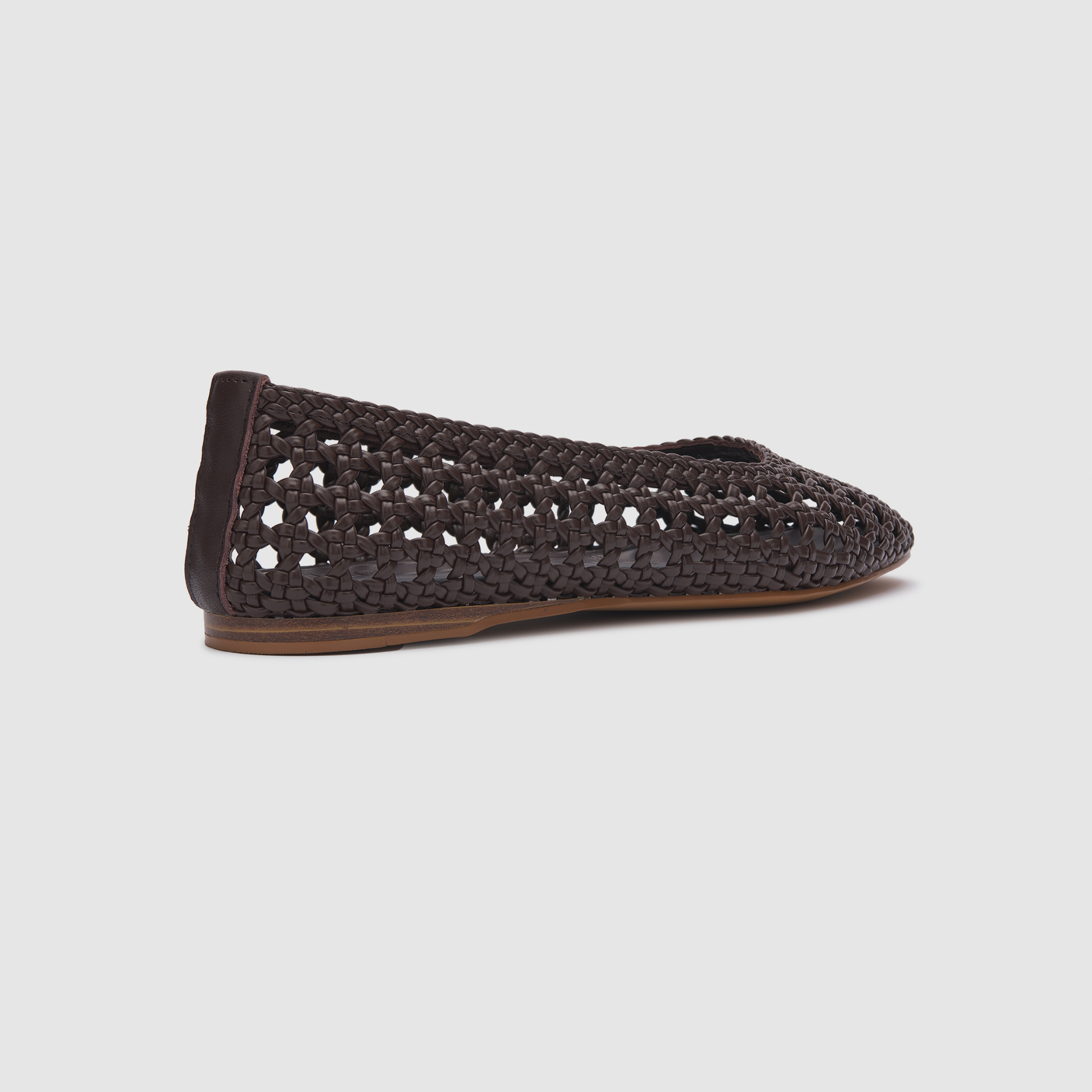 Calypso Choc Woven Flats