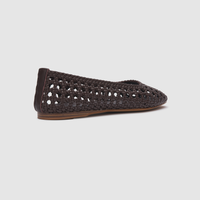 Calypso Choc Woven Flats