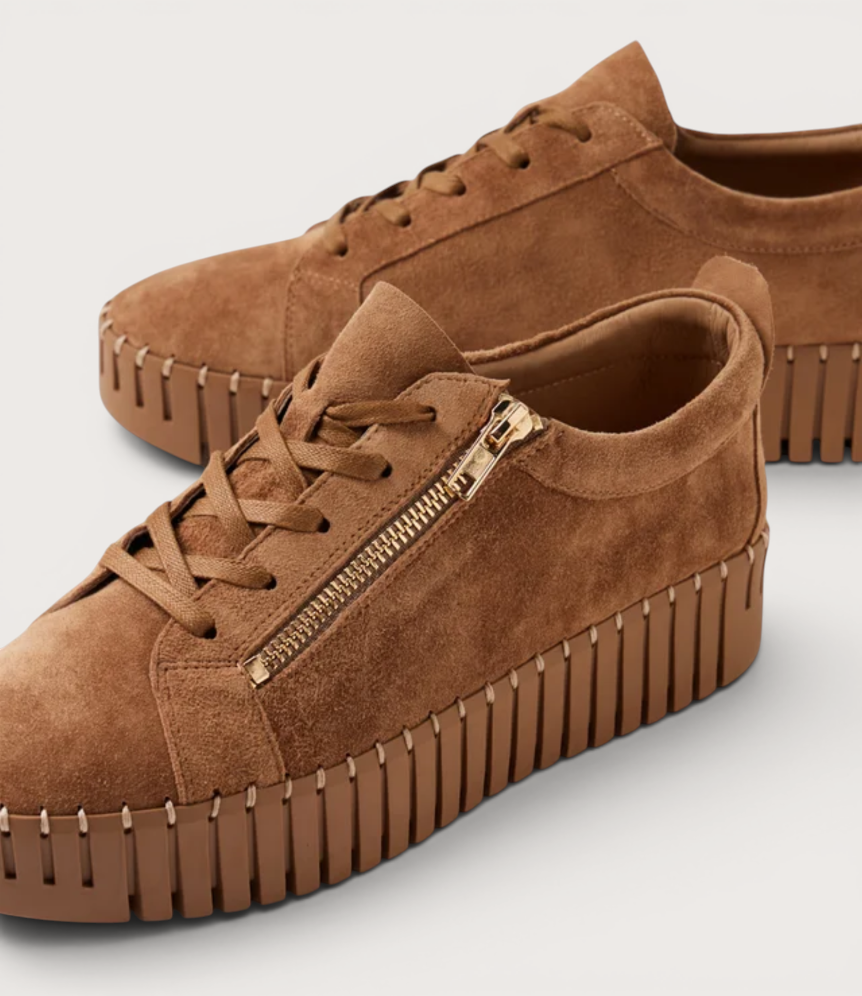 Bump Light Choc Suede/ Light Choc Sole Sneakers