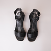 Irish Black Leather Sandals