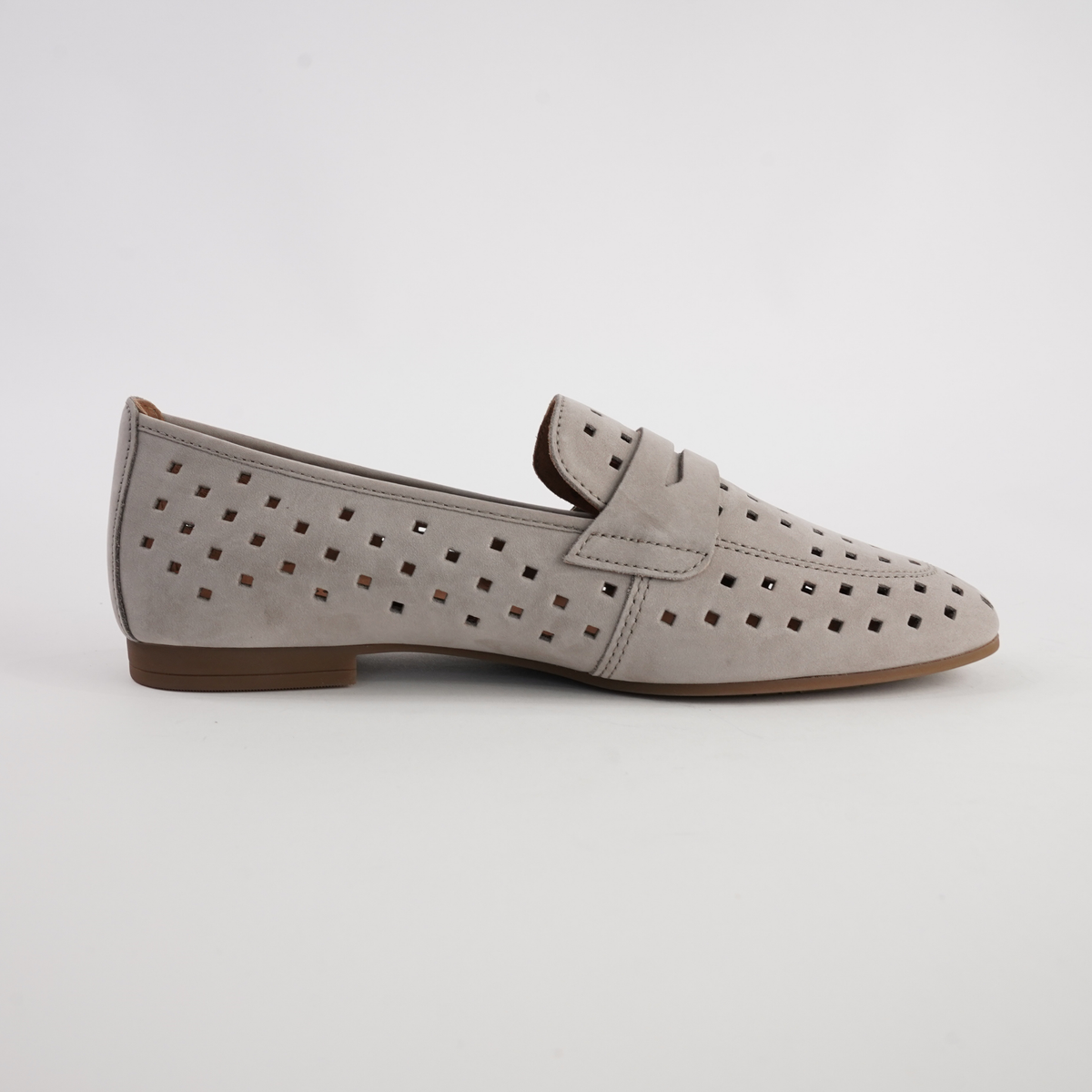 Dorothy Linen Nubuck Leather Loafers - GABOR | Shouz