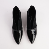 Emika Black Mix Leather Ankle Boots - DJANGO AND JULIETTE | Shouz