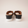 Kiren Black Leather Sandals