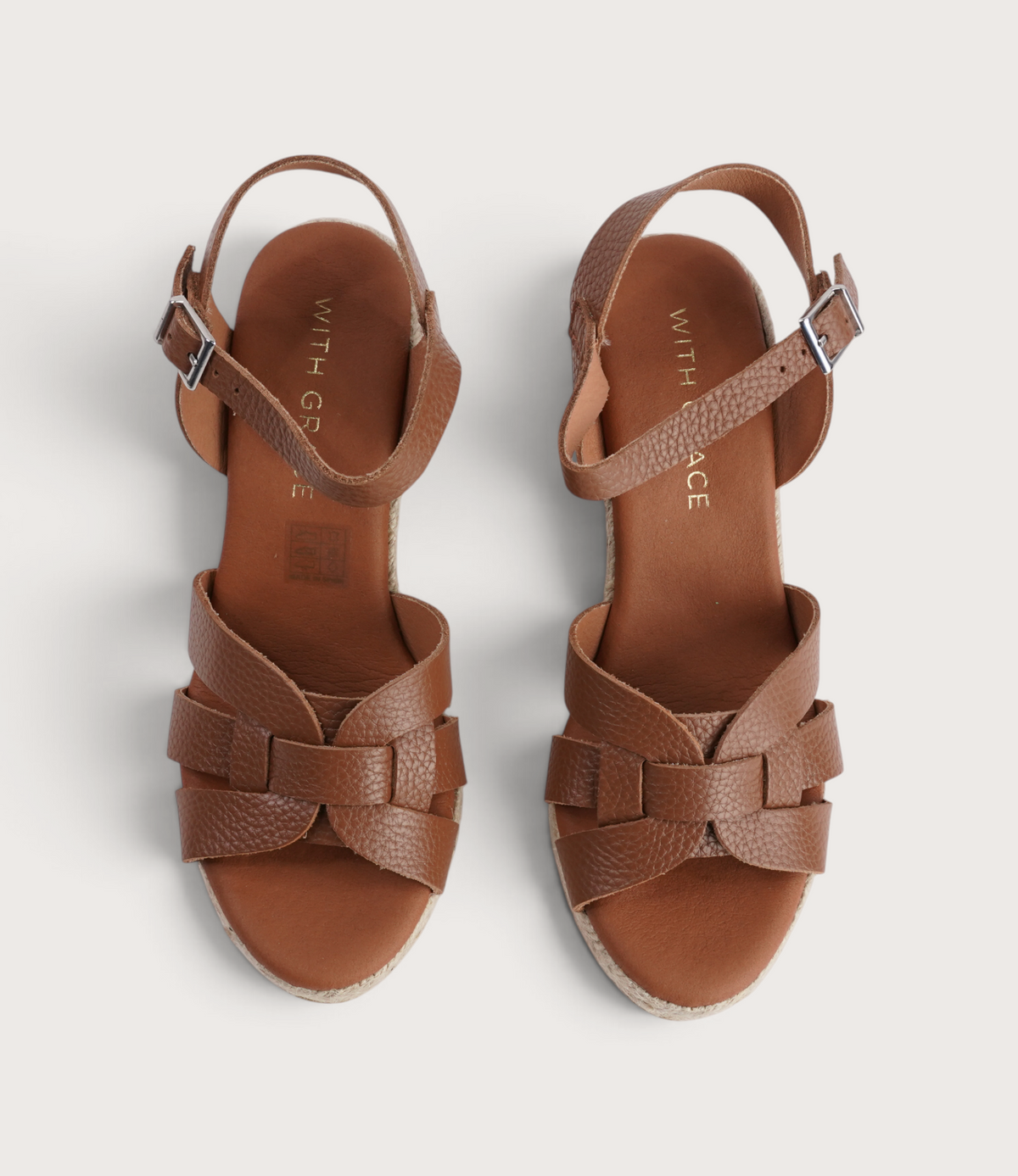 Remi Doya Roble Leather Espadrille Wedges