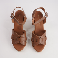Remi Doya Roble Leather Espadrille Wedges