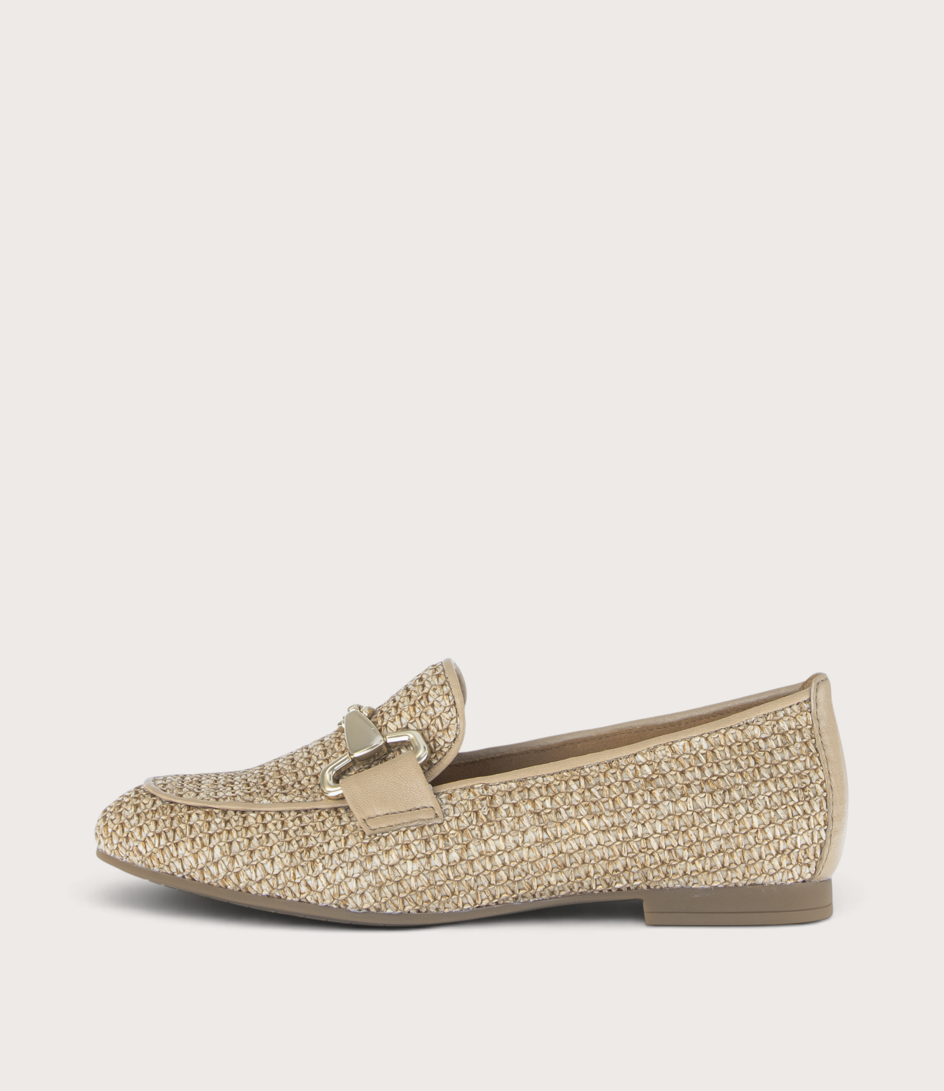Steel Raffia Loafers