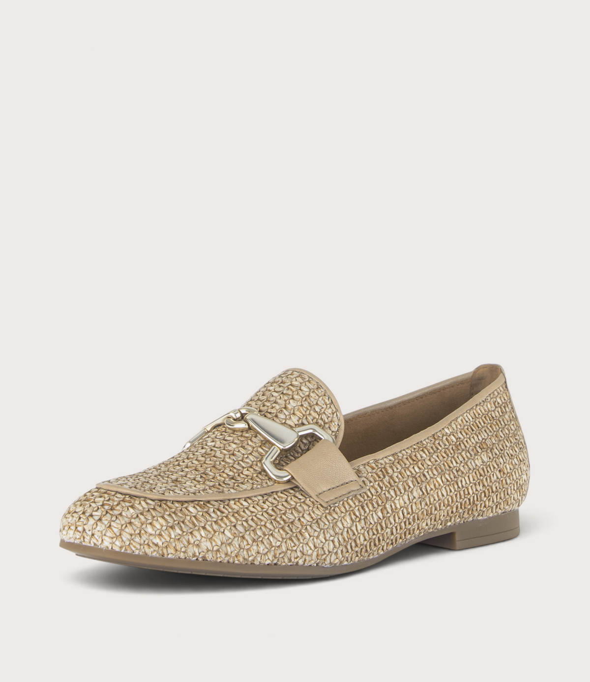 Steel Raffia Loafers