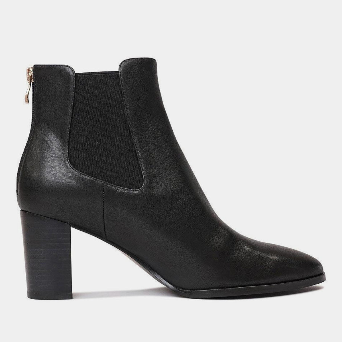 Ayer Black Leather Ankle Boots, DJANGO & JULIETTE - Shouz