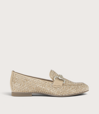 Steel Raffia Loafers