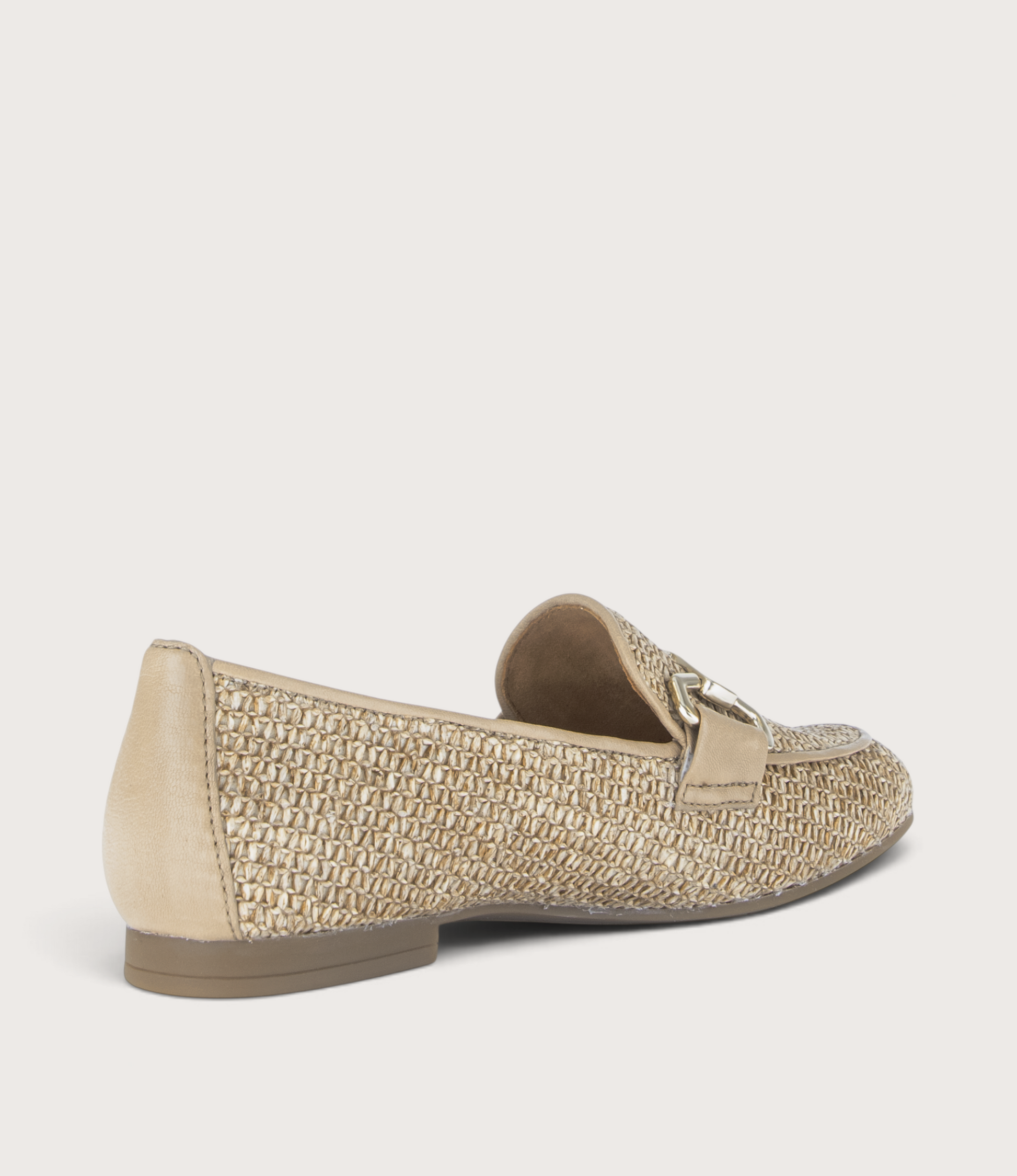 Steel Raffia Loafers
