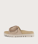 Lucille Sand Suede Slides