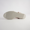 Minne Dark Tan/ Almond Sole Leather Sandals