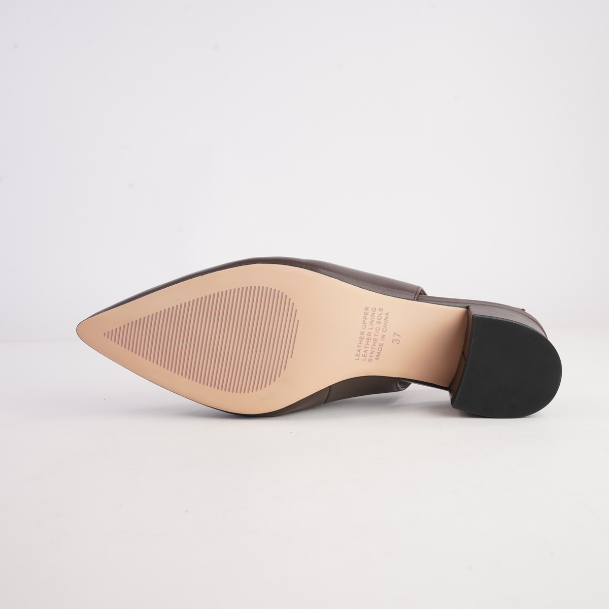 Abbalie Choc Leather/ Mid Tan Leopard Pony Heels - TOP END | Shouz