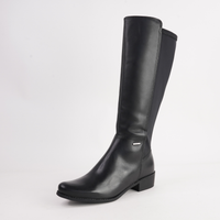 Iris Black Knee High Boots - NU BY NEO | Shouz