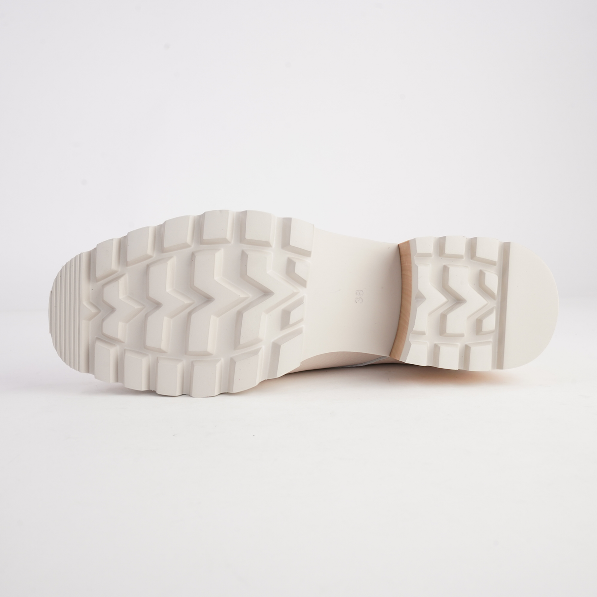 Dazzler Bone/ Tan Stack Leather Ankle Boots - BRESLEY | Shouz