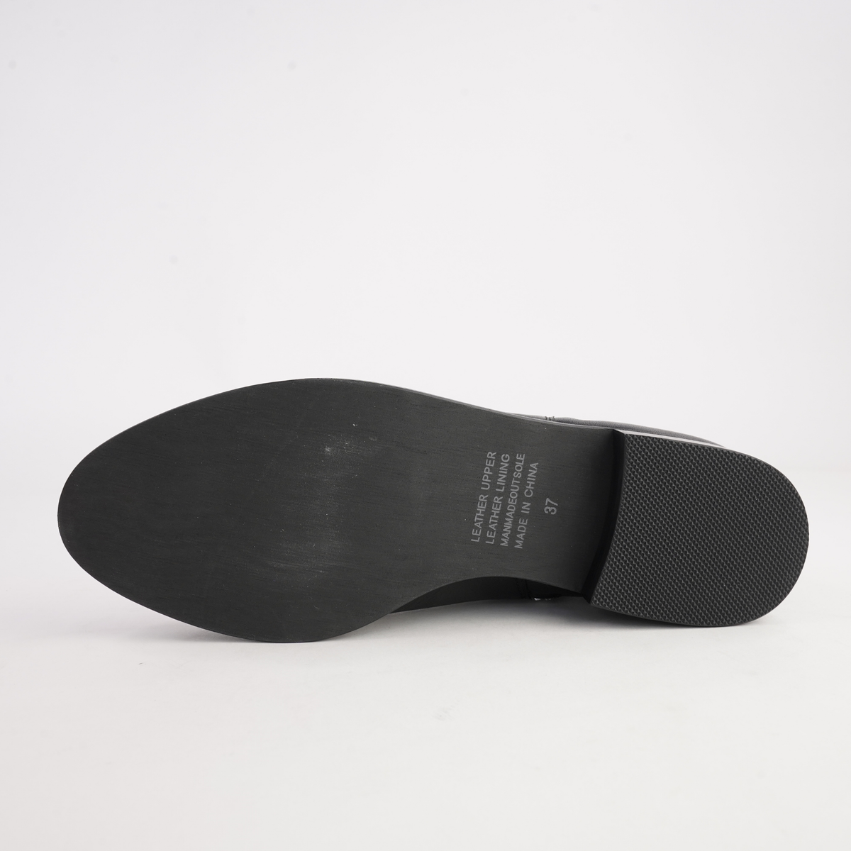 Noves Black Leather/ Black Heel Boots - DJANGO AND JULIETTE | Shouz