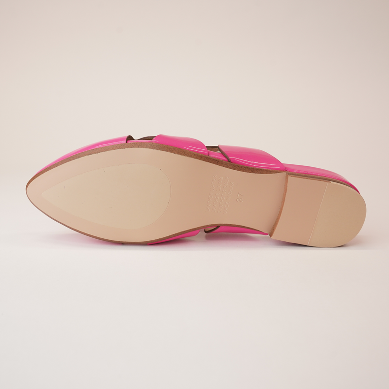 Forli Hot Pink Patent Leather Flats