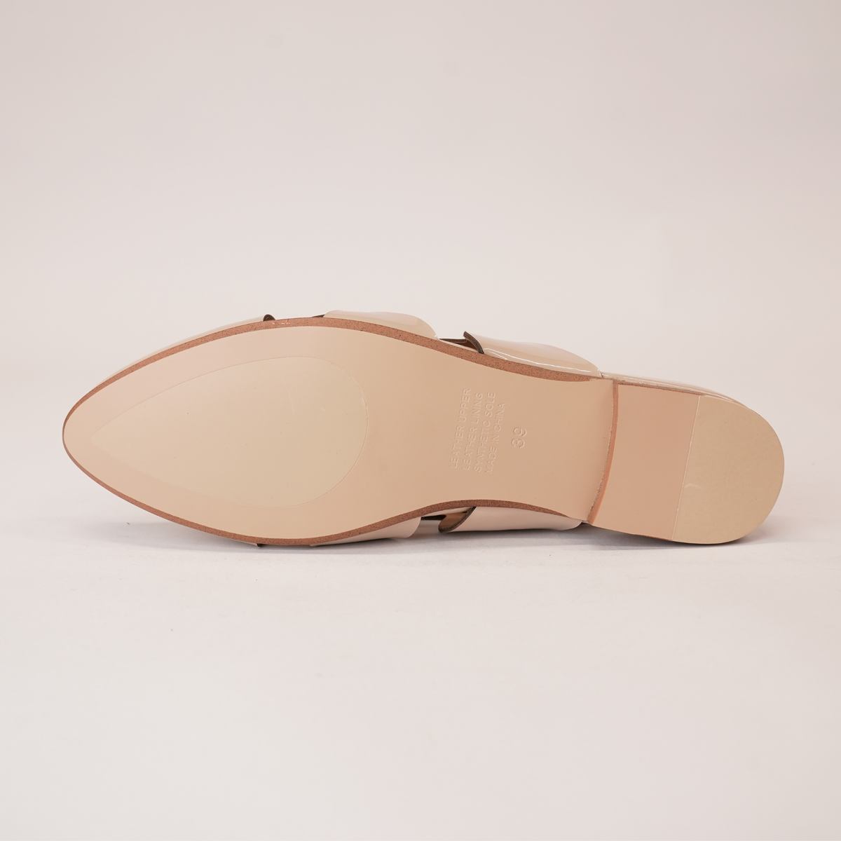 Forli Cafe Patent Leather Flats - TOP END | Shouz