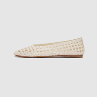 Calypso Vanilla Woven Flats