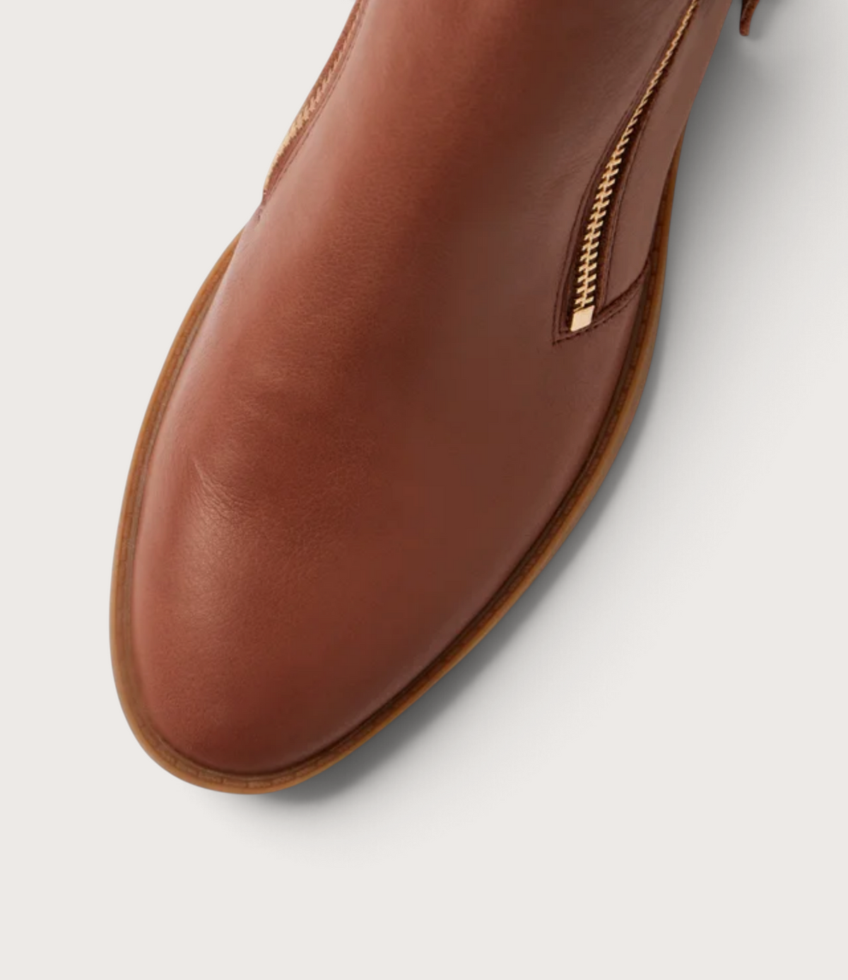 Lettice New Cognac Leather Ankle Boots - DJANGO AND JULIETTE | Shouz