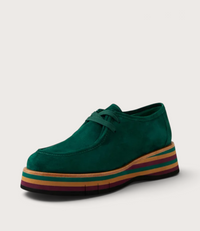 Gnota Forest Suede/ Forest and Tan Multi Sole Flats