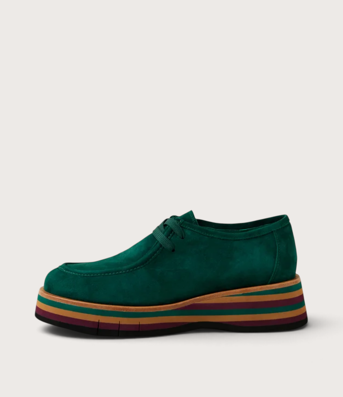Gnota Forest Suede/ Forest and Tan Multi Sole Flats