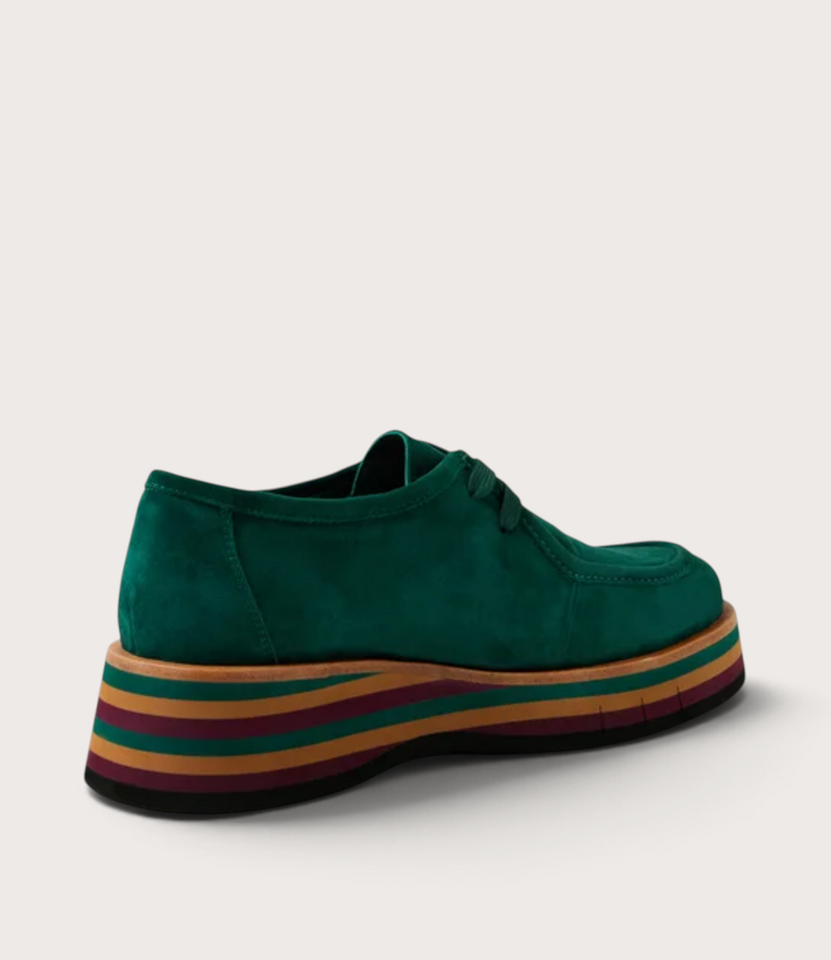 Gnota Forest Suede/ Forest and Tan Multi Sole Flats