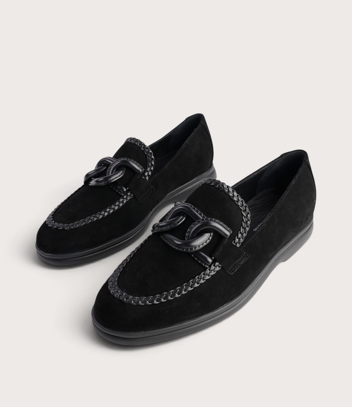 Linxea Black Suede Loafers