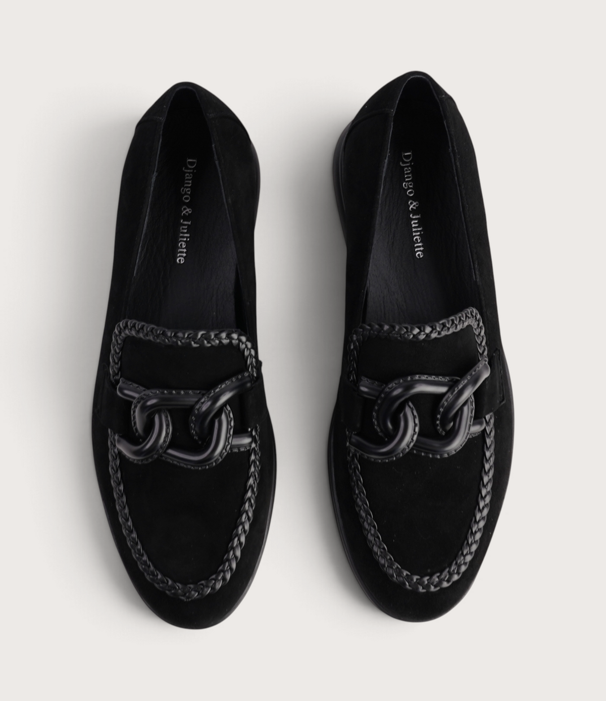 Linxea Black Suede Loafers