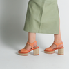 Prinia Macaron Suede Leather Espadrille Heels