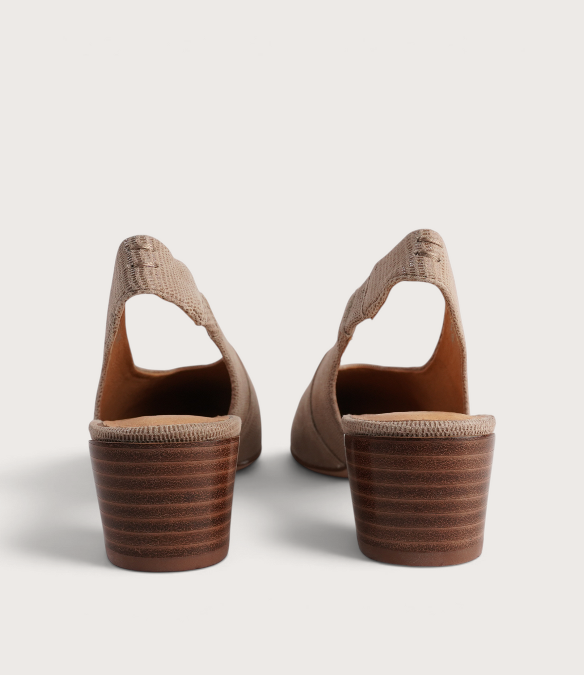 Hatti Sand Leather Heels