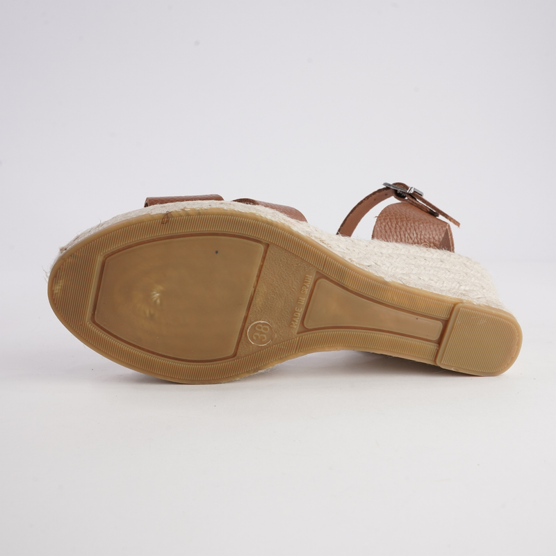 Remi Doya Roble Leather Espadrille Wedges