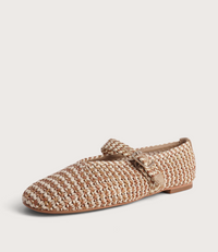 Santalum Caramel Ballet Flats