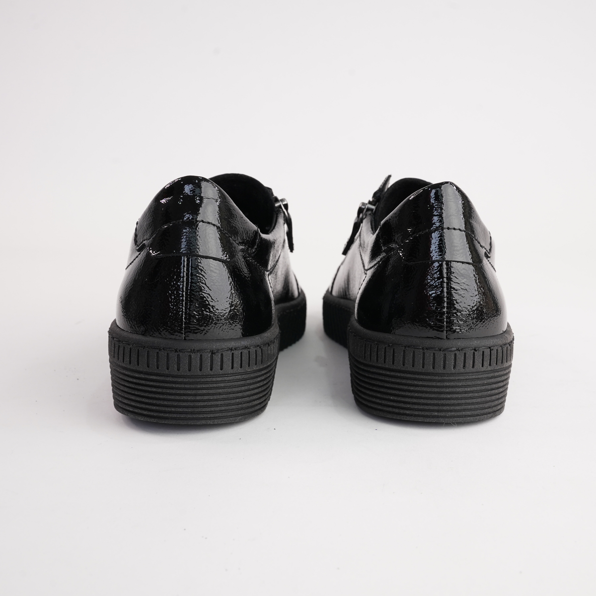 Amelia Black Patent Leather Sneakers - GABOR | Shouz