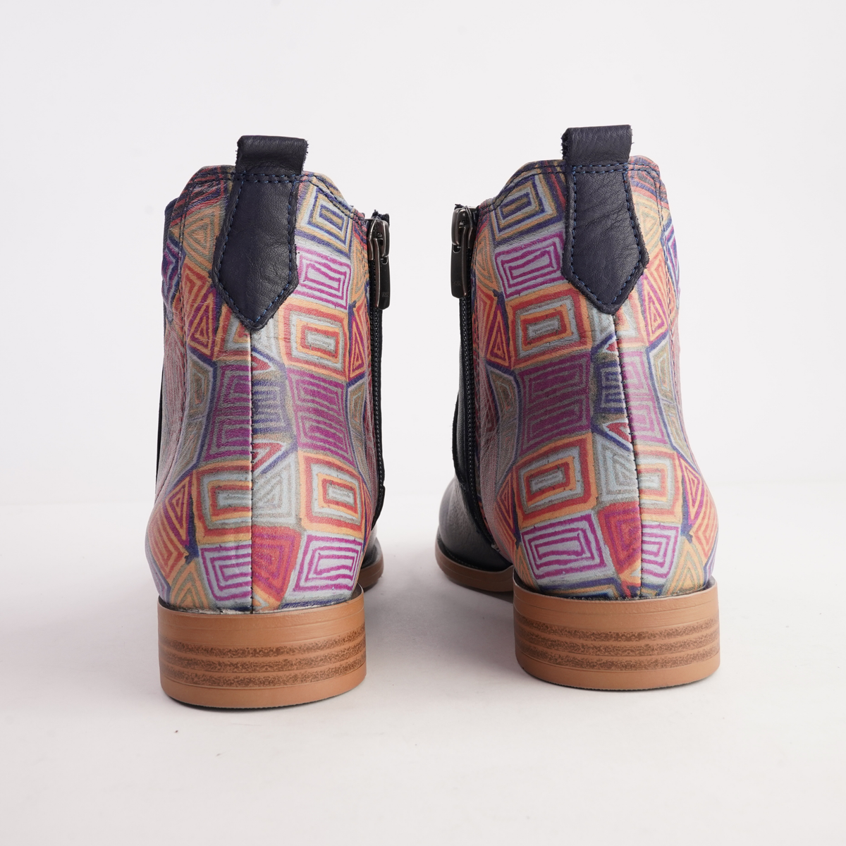 Gabby Deep Ocean Mosaic Boots - SALA | Shouz