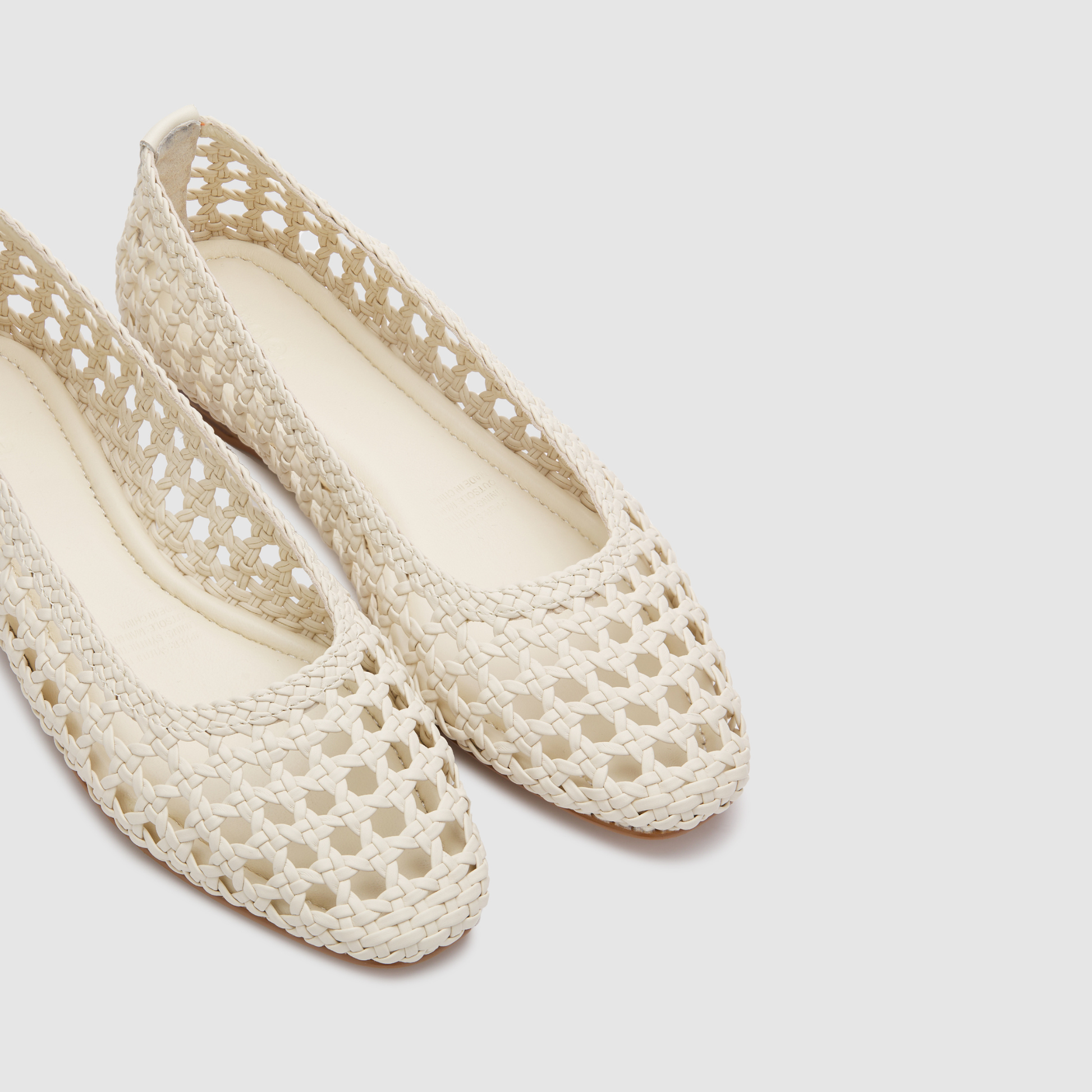 Calypso Vanilla Woven Flats