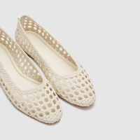 Calypso Vanilla Woven Flats