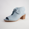 Banana Denim Leather Heels
