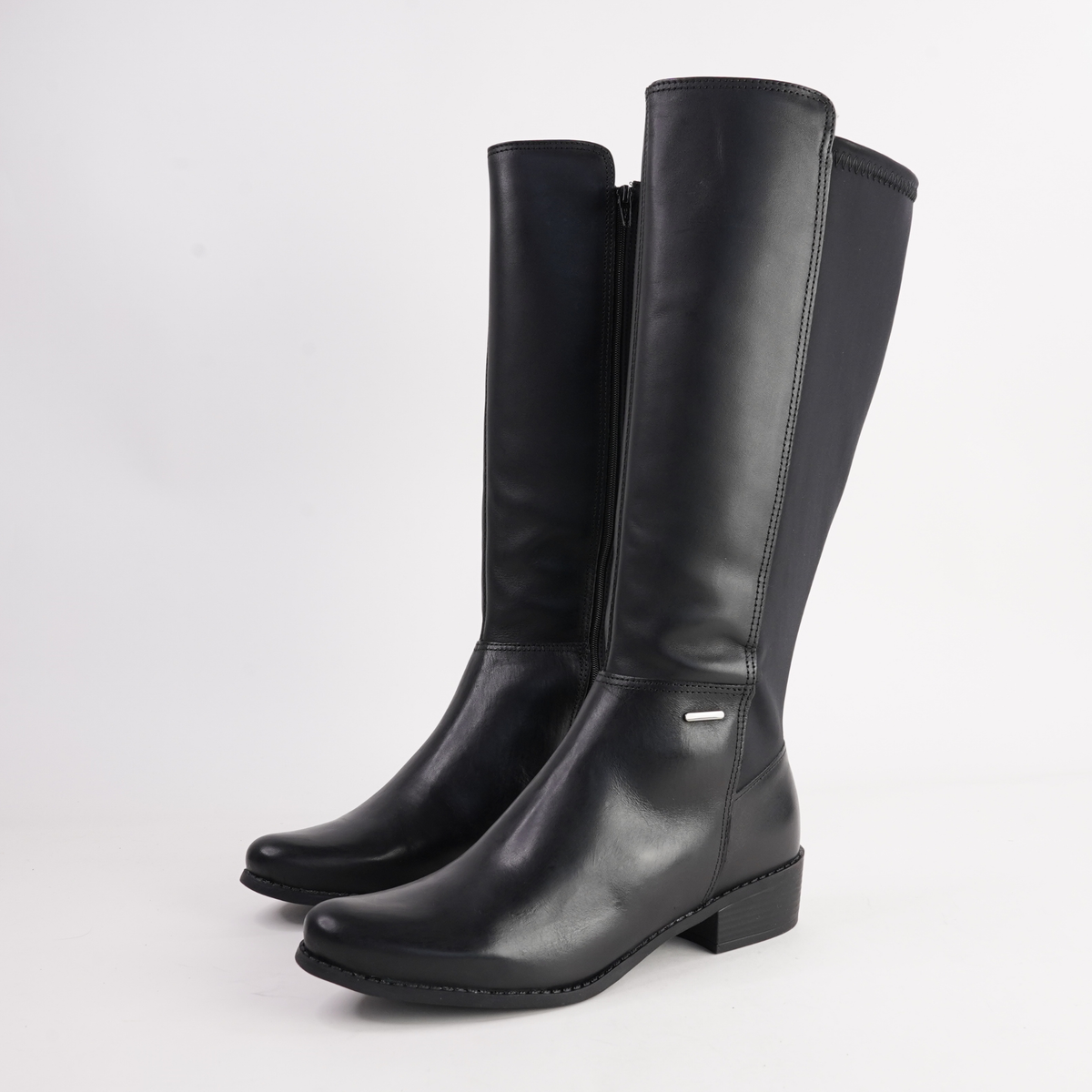 Iris Black Knee High Boots - NU BY NEO | Shouz