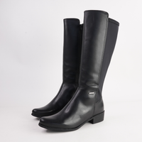 Iris Black Knee High Boots - NU BY NEO | Shouz