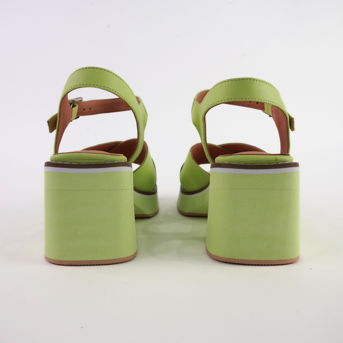 Jemi Light Citrus Leather Heels - DJANGO AND JULIETTE | Shouz