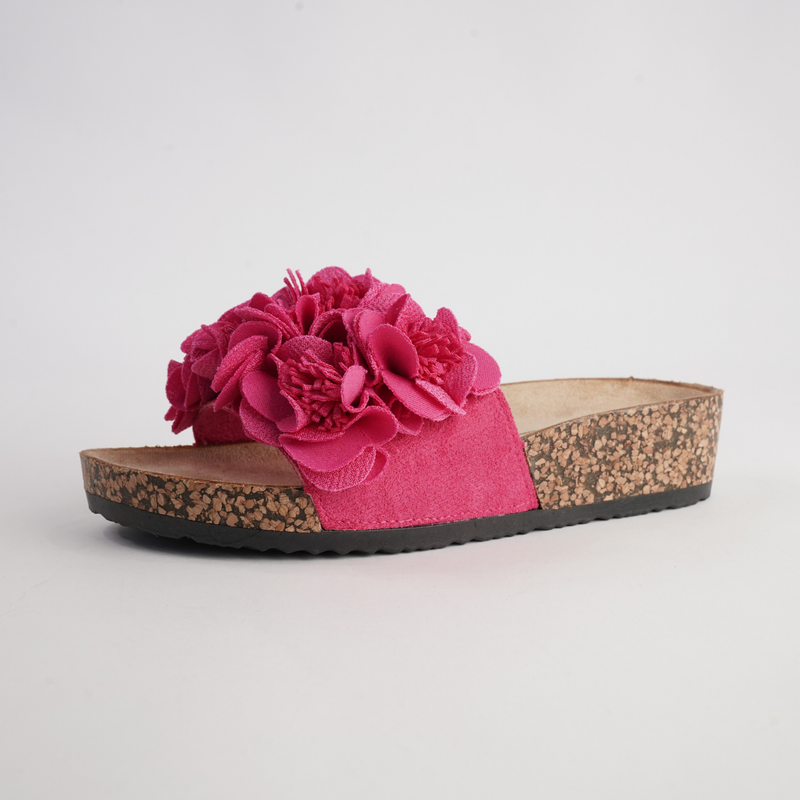 Corsage Fuschia Slides