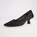 Lermany Black Mix Heels