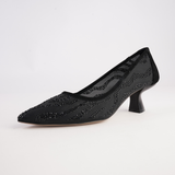 Lermany Black Mix Heels - DJANGO AND JULIETTE | Shouz