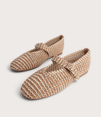 Santalum Caramel Ballet Flats